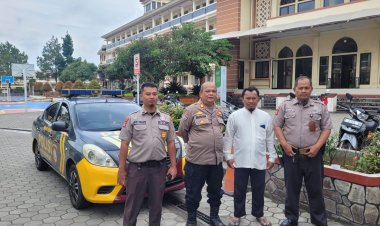 Unit Samapta Polsek Cisaat Berikan Pembinaan Kepada Anggota Satpam