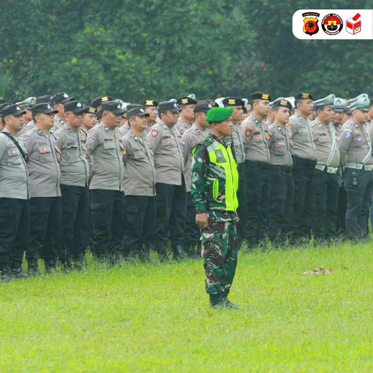 Kapolres Bogor Kota Bersama Dandim 0606 Pimpin Apel Pengamanan Kunjungan Perdana Menteri Jepang