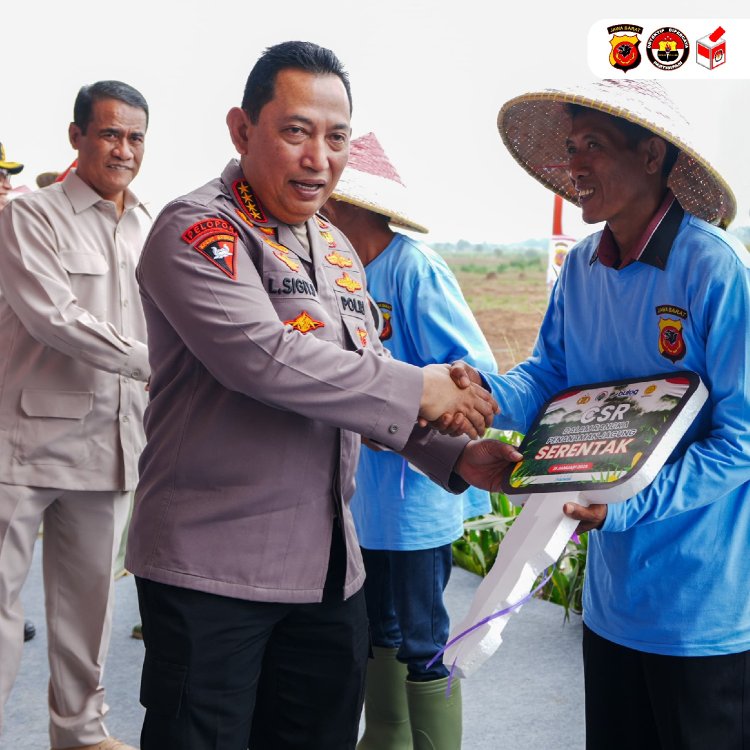 Gerakan Satu Juta Hektare Jagung,  Sinergi Polri dan Kementrian Pertanian Wujudkan Swasembada Pangan 2025