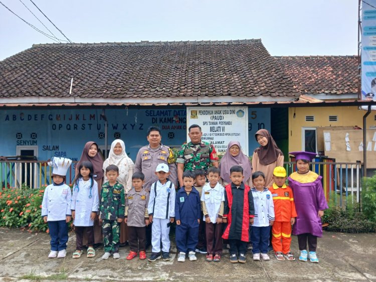 Police Goes To School, Bhabinkamtibmas Polsek Sukaraja Laksanakan Pembinaan Siswa Paud