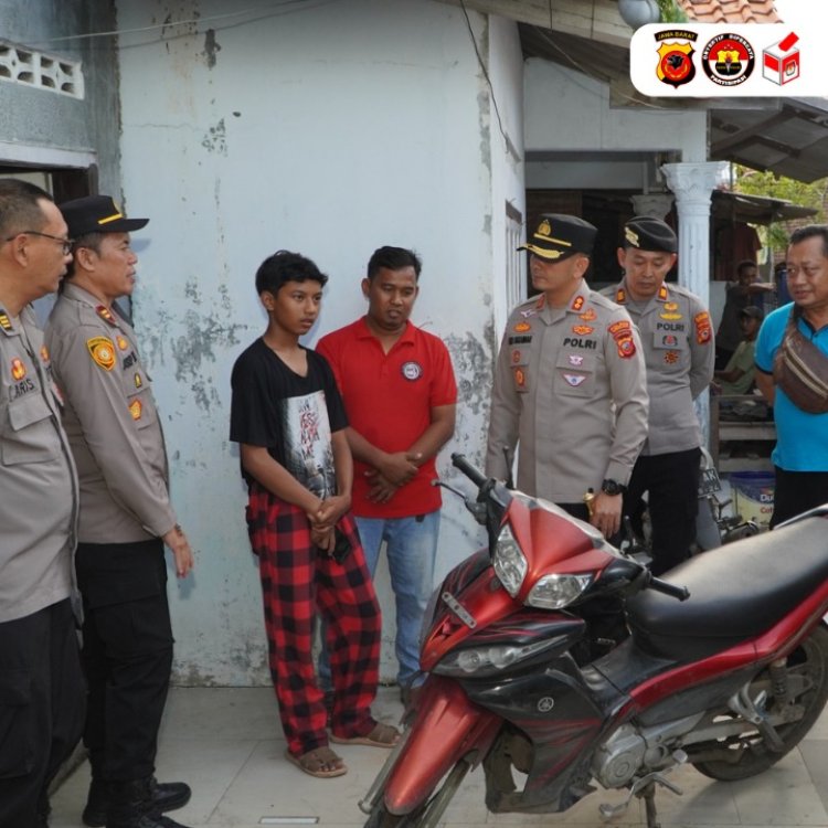 Polres Kota Cirebon Kembalikan Sepeda Motor Korban Penyerangan