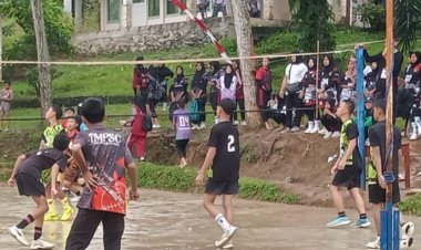 57 Tim Bola Voli Ikuti Turnamen Meriahkan HUT ke-16  SMPN 29 Kaur