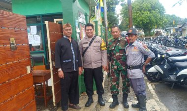 Bhabinkamtibmas Polsek Warudoyong Monitoring Ajang Kreasi Siswa Melukis Mimpi di  Atas Kanvas