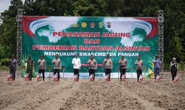 Perkuat Ketahanan Pangan di Bantul, Kapolri Dorong Swasembada Jagung Nasional