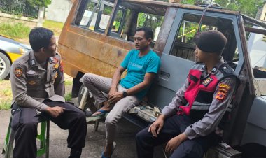 Gelar Patroli Siang Hari, Polsek Baros Laksanakan Sambang Dialogis Kepada Warga