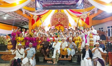 Hari Raya Malam Siwaratri di Pura Santhi Muara Dipa Kota Bengkulu Berlangsung Khidmat