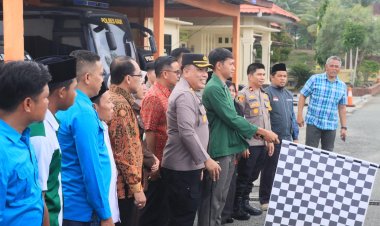 Polres Kaur  Laksanakan Bakti Sosial Polri Presisi  Bersama Mahasiswa dan OKP