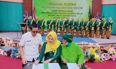 Kepala Dinas Pendidikan Kukuhkan Pengurus Baru DPC HARPI Melati Kab. Bogor Periode 2025-2030
