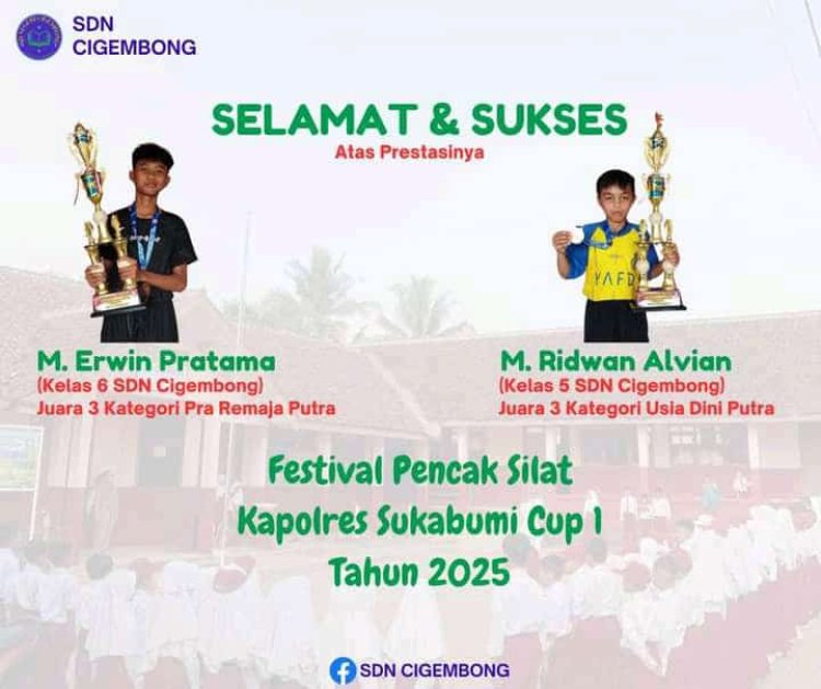 Murid SDN Cigembong Raih Juara Pencak Silat, Kepala Sekolah: "Kami Sangat Bangga!"