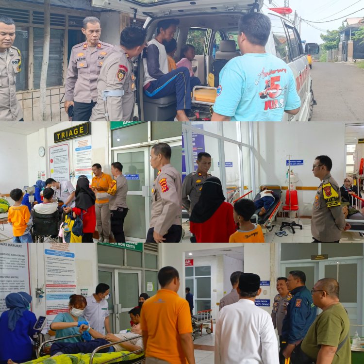 Kapolsek Sukabumi Antar Korban Kecelakaan ke Rumah Sakit untuk Kontrol