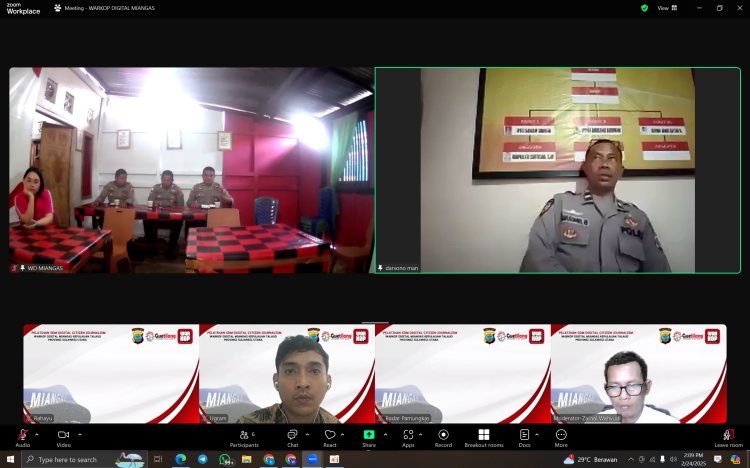 Sosialisasi & Pelatihan Citizen Journalism Digelar Secara Virtual di Miangas