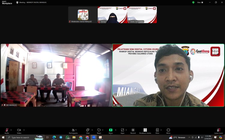 Sosialisasi & Pelatihan Citizen Journalism Digelar Secara Virtual di Miangas