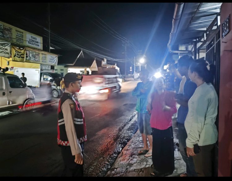 Cegah Kejahatan Malam Hari,Polsek Baros Laksanakan Patroli KRYD