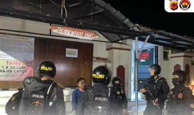 Ciptakan Kamtibmas Aman Kondusif, Polres Majalengka Gelar Patroli Sahur