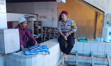 Sambangi Warga Binaan, Bhabinkamtibmas Polsek Warudoyong Berikan Himbauan Kamtibmas