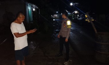 Jelang Sahur, Bhabinkamtibmas Polsek Gunungguruh Laksanakan Patroli Sahur Cipta Kondisi