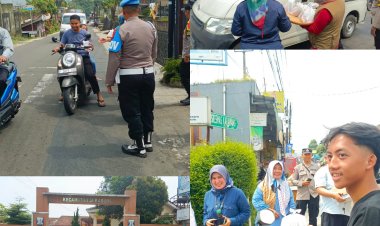 Tingkatkan Sinergitas, Kecamatan dan Polsek Sukabumi, Bagikan Takjil Gratis kepada Masyarakat