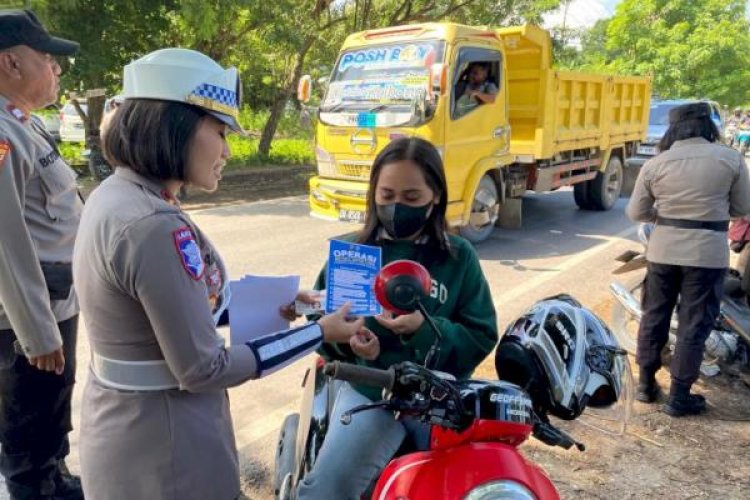 Satlantas Polres Kupang Gelar Operasi Rutin untuk Tekan Pelanggaran dan Kecelakaan Lalu Lintas