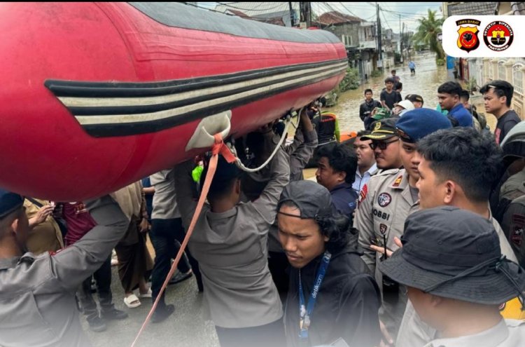 Polres Bogor Bersama Stakeholder Laksanakan Penanggulangan Bencana Alam di Desa  Bojong Kulur Bogor