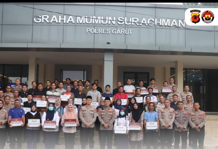 Gelar Baksos Bulan Ramadhan 1446 H, Polres Garut Bagikan 100 Paket Sembako