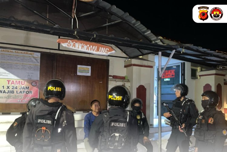 Ciptakan Kamtibmas Aman Kondusif, Polres Majalengka Gelar Patroli Sahur