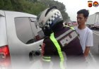 Sat Lantas Polres Cirebon Kota, Bantu Pemudik Kehabisan Bensin di Rest Area 207A Tol Palikanci