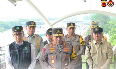 Kapolri Cek Arus Balik Lebaran di Tol Cikatama