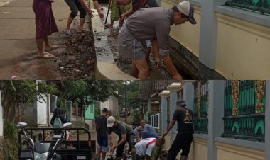 Dusun Laksanakan Kerja Bakti Bersihkan Saluran Air Bersama Masyarakat