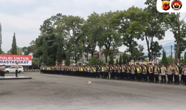 Polres Garut Kerahkan 152 Personil Bantu Pengamanan PSU Tasikmalaya
