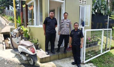 Jalin Kemitraan Dengan Satpam, Unit Samapta Polsek Sukaraja Laksanakan Patroli Dialogis