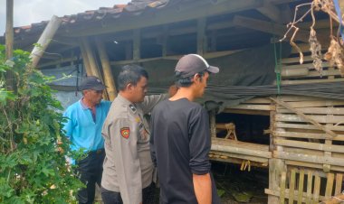 Terima Laporan Warga,Unit Reskrim Polsek Sukaraja Lakukan Cek TKP Pencurian Hewan Ternak