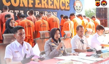 Polresta Cirebon Ungkap 21 Kasus Tindak Pidana,26 Tersangka Berhasil Diamankan