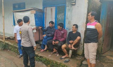 Dekat Dengan Masyarakat, Bhabinkamtibmas Polsek Sukabumi Sambangi Warga Binaanya