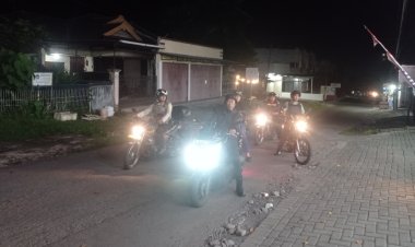 Pastikan Kota Bitung Aman Kondusif,Tim Patroli Wilayah Barat Gelar Patroli Malam