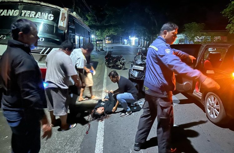Cegah Kejahatan Jalanan, Tim Patroli Kamtibmas Polres Bitung Gelar Patroli Malam dan Evakuasi Korban Lakalantas