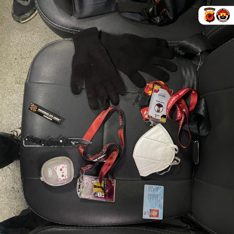 Polisi Proses Hukum Kelompok Anarko  Yang Bawa Senjata Tajam Saat Unjuk Rasa