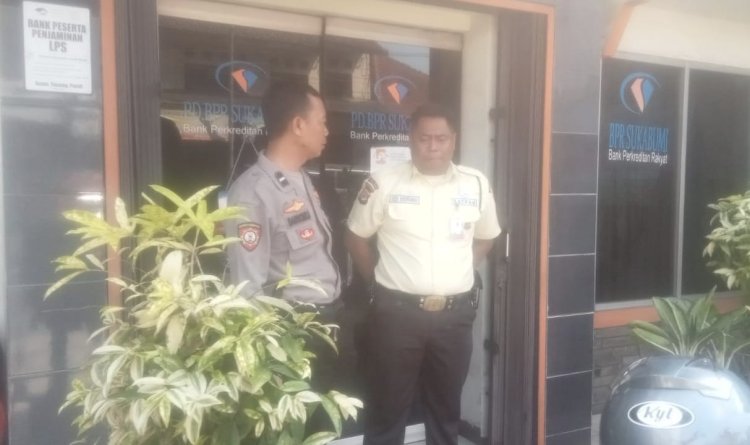 Jaga Kamtibmas Bagi Nasabah, Polsek Sukaraja Laksanakan Patroli Perbankan
