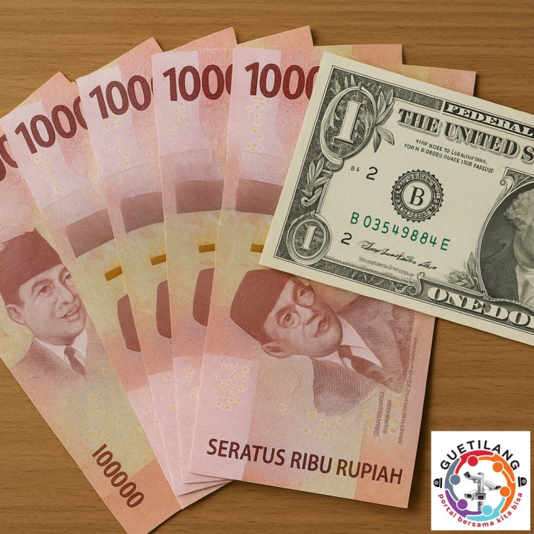 Rupiah Melemah ke Rp16.520 per Dolar AS pada Jumat, 9 Mei 2025