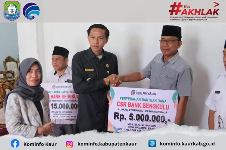 Bupati Kaur Serahkan Bantuan CSR Untuk 5 Masjid