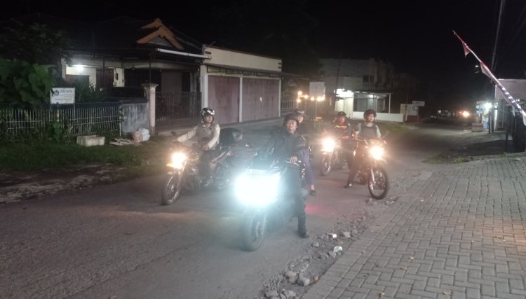 Pastikan Kota Bitung Aman Kondusif,Tim Patroli Wilayah Barat Gelar Patroli Malam