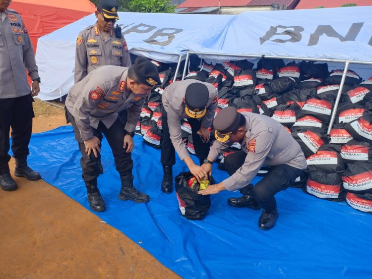 Kapolda Bengkulu Salurkan Bantuan Kemanusiaan Untuk Korban Gempa Bumi