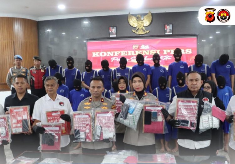 16 Kasus Peredaran Narkoba di Sukabumi Diungkap Polisi,19 Pelaku Diamankan
