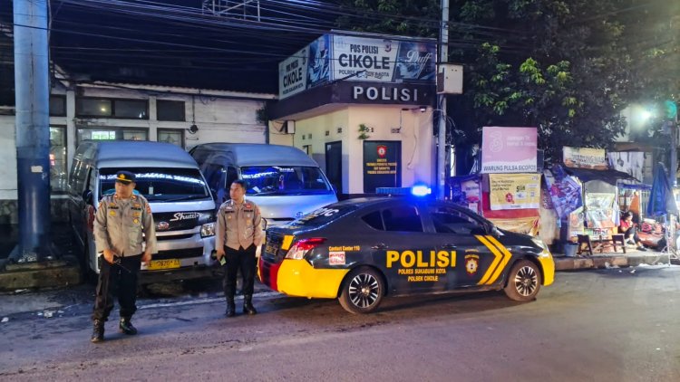 Cegah Gangguan Kamtibmas, Polsek Cikole  Gelar Patroli KRYD