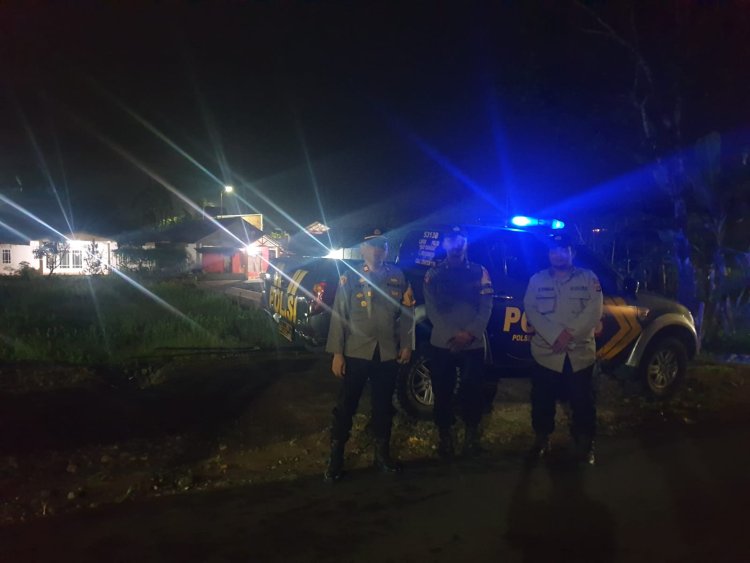 Tingkatkan Keamanan Wilayah,Polsek Kebonpedes Intensifkan Patroli Malam Minggu