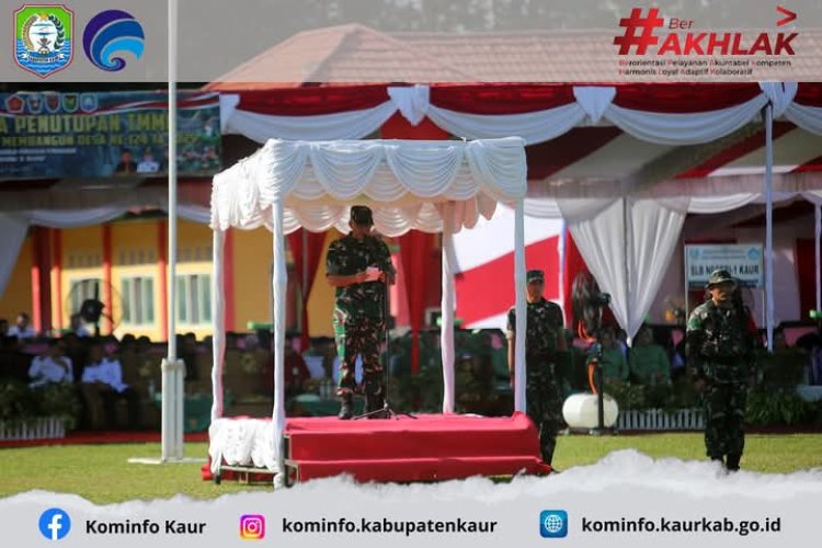 TMMD ke 124 Resmi Ditutup, Danrem Gamas 041 Sampaikan  Pesan KASAD