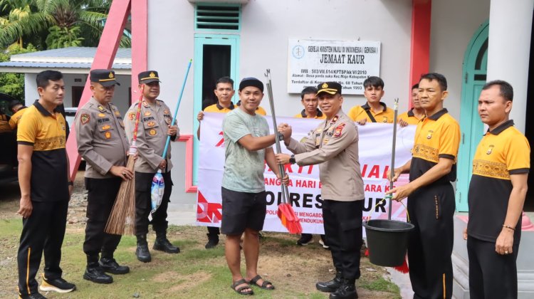HUT ke -79 Bhayangkara, Momen Evaluasi Tahunan," Polisi Untuk Masyarakat Bagian Keluarga Besar Anak Bangsa"