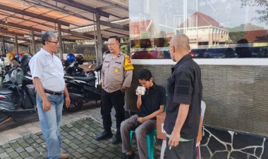 Berikan Rasa Aman dan Nyaman Bagi Jemaat, Polsek Cikole Gelar Patroli di Gereja
