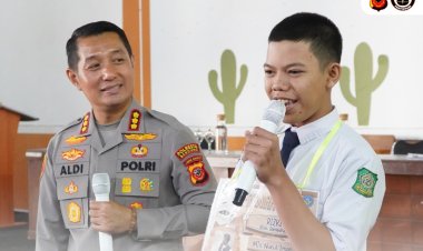 Kapolresta Bandung Isi Kegiatan MPLS di SMAN 1 Margahayu