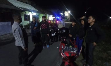 Polsek Kebonpedes Intensifkan Patroli Malam, Berikan Himbauan Kepada Pemuda
