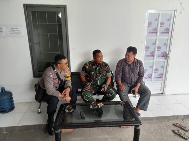Sinergitas TNI -Polri, Bhabinkamtibmas Polsek Cibereum Bersama Babinsa Laksanakan Cooling Sistem